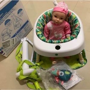 Evenflo Exersaucer tiny tropics 2 in 1 baby seat & door jumper